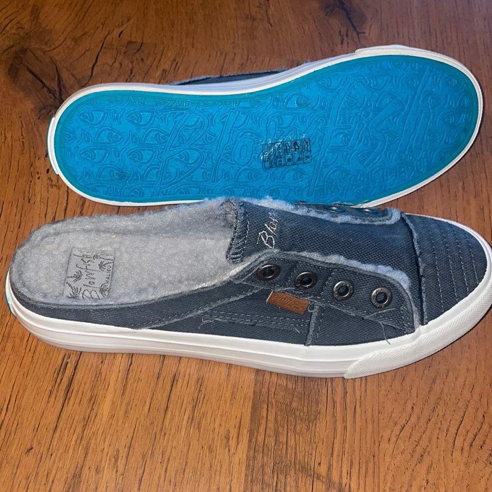 Blowfish denim slides